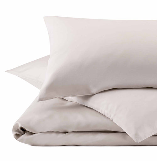 Lucca Pillowcase taupe, 100% silk