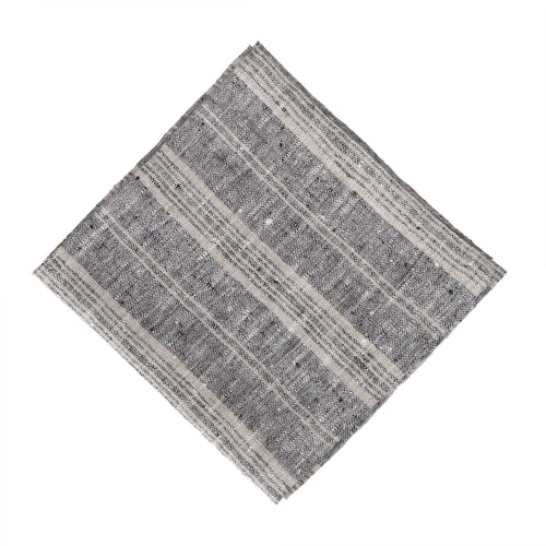 Lusis Napkin Set black & natural, 100% linen | URBANARA napkins