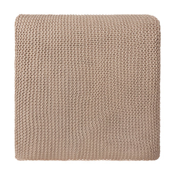 Blanket Luso Beige, 85% Organic cotton & 15% Merino wool