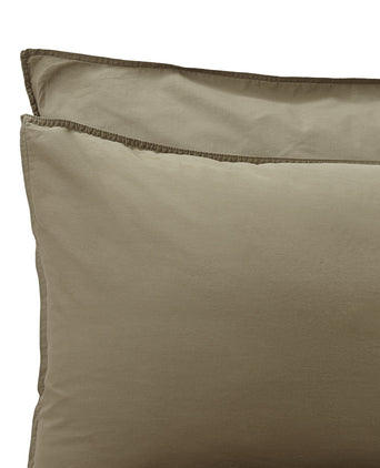 Luz duvet cover, olive green, 100% cotton