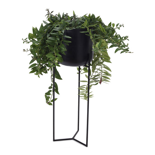 Baradi Flowerpot Stand in black | Home & Living inspiration | URBANARA