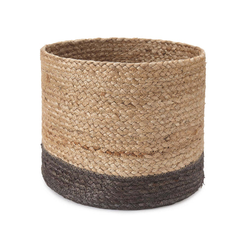 Dasai Basket natural & charcoal, 100% jute