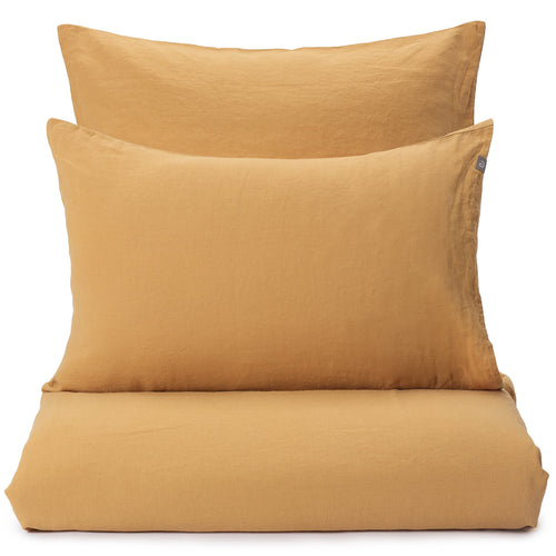 Mafalda Pillowcase ochre, 100% linen