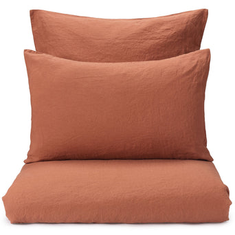 Mafalda Linen Bed Linen terracotta, 100% linen