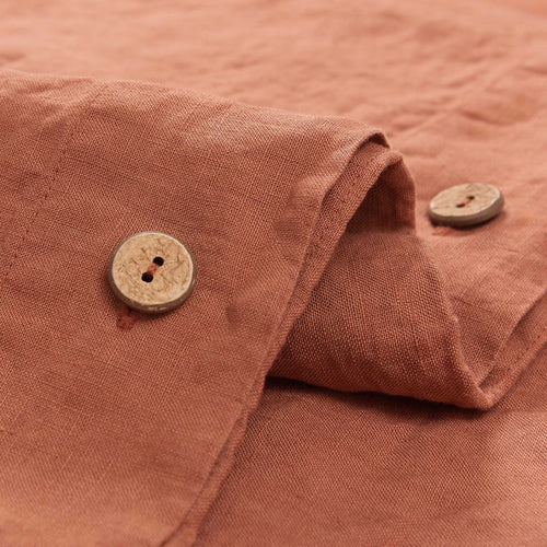 Mafalda Pillowcase terracotta, 100% linen | High quality homewares