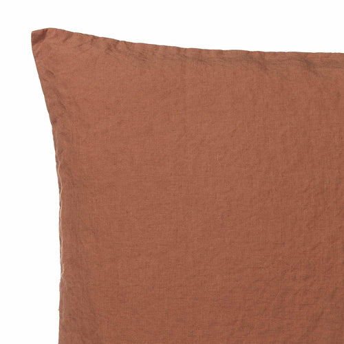 Mafalda Cushion Cover terracotta, 100% linen | URBANARA cushion covers