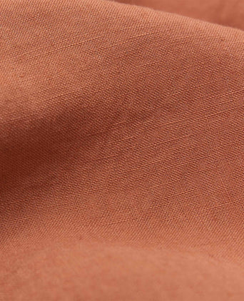 Mafalda Fitted Sheet terracotta, 100% linen
