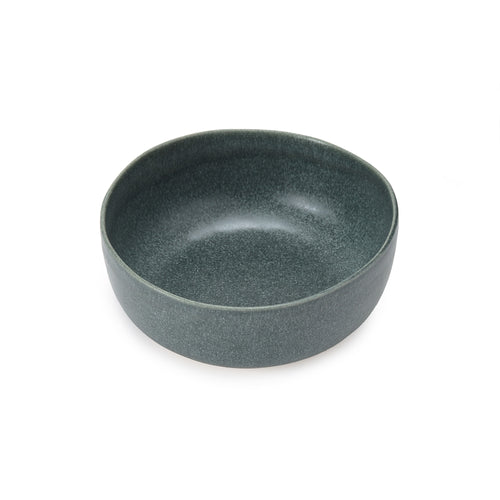 Malhou Cereal Bowl Set grey green, 100% stoneware | URBANARA plates & bowls