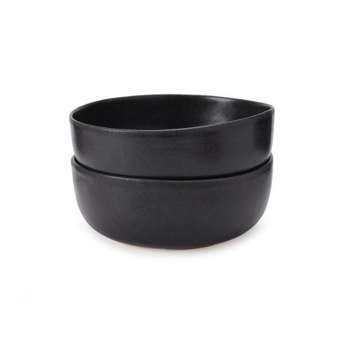 Malhou bowl, black, 100% stoneware