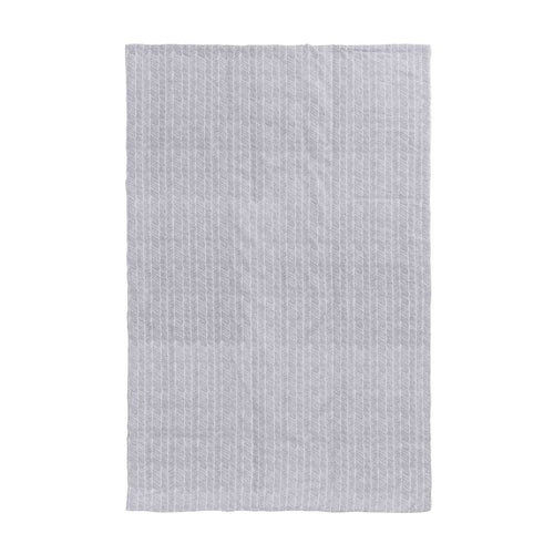 Mallur Picnic Blanket pigeon blue & natural white & pigeon blue, 100% cotton & 100% polyester | URBANARA picnic blankets