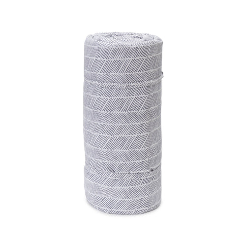 Mallur Picnic Blanket pigeon blue & natural white & pigeon blue, 100% cotton & 100% polyester
