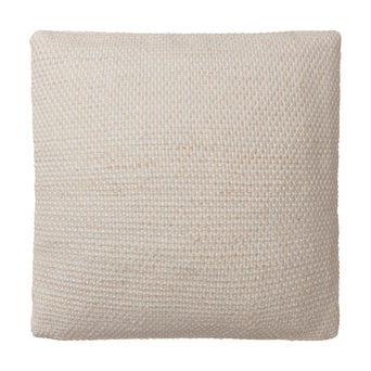 Cushion Cover Mandal Natural melange & White, 100% Recycled PET