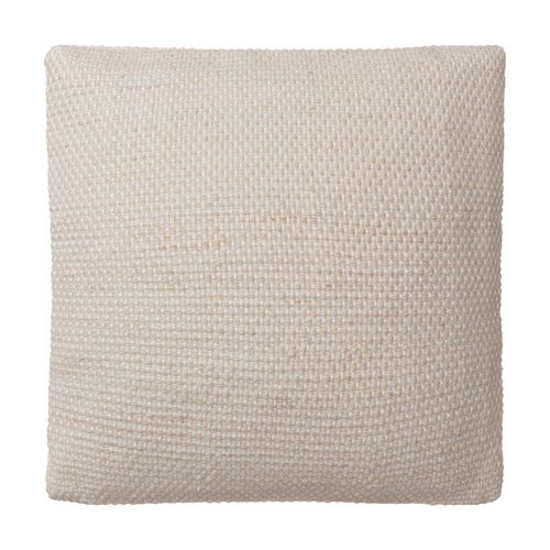 Cushion Cover Mandal Natural melange & White, 100% Recycled PET