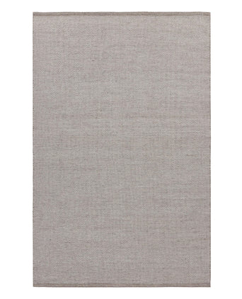 Rug Mandal Light grey melange & White, 100% Recycled PET