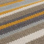 Mandana Runner dark grey & olive green & mustard, 100% cotton | URBANARA runners