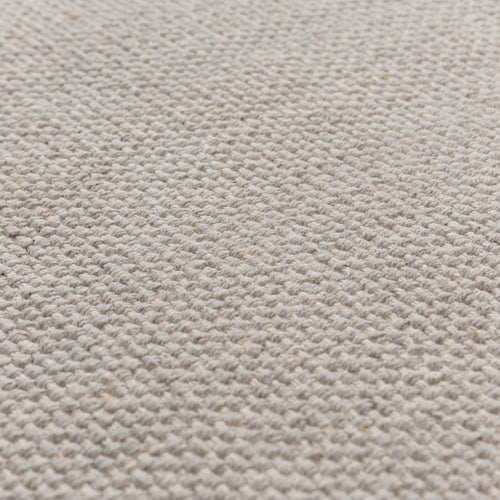 Mandir Rug grey & natural white, 100% cotton | High quality homewares
