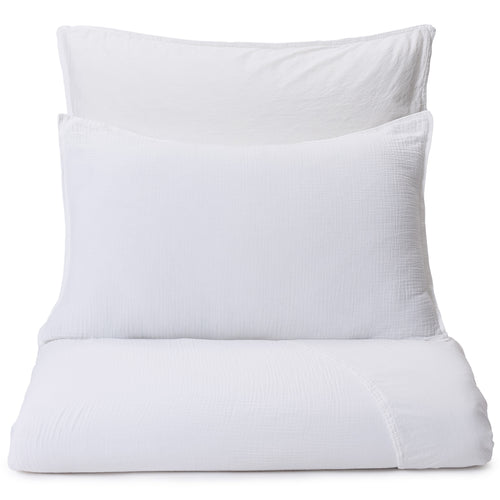 Manisa cotton muslin Bed Linen white, 100% cotton