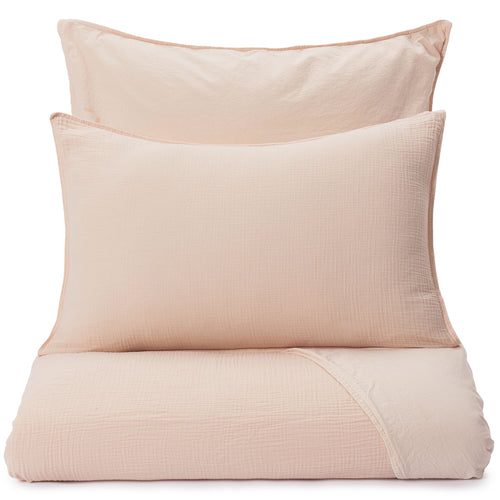 Manisa cotton muslin Bed Linen powder pink, 100% cotton