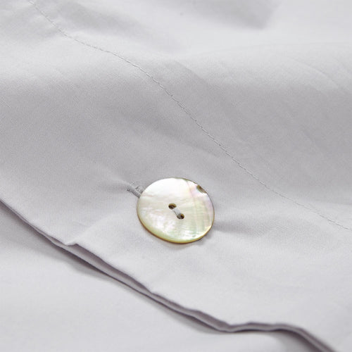Manteigas pillowcase in silver grey, 100% organic cotton |Find the perfect percale bedding