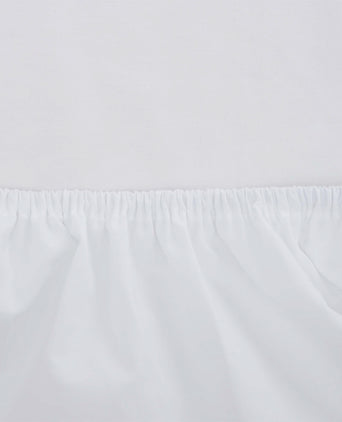 Manteigas Mini Percale Fitted Sheet white, 100% organic cotton