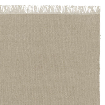 Manu runner, light green grey, 100% new wool & 100% cotton