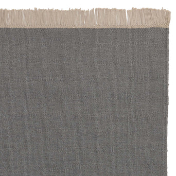 Manu runner, green grey, 100% wool & 100% cotton