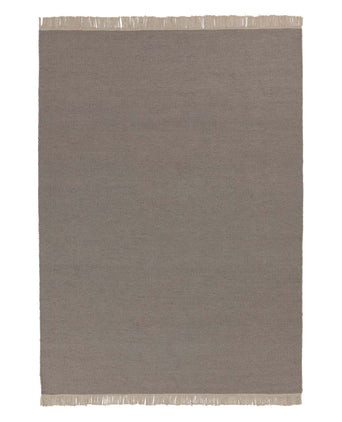 Manu rug, light grey, 50% new wool & 50% cotton