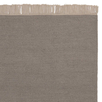 Manu runner, light grey, 100% new wool & 100% cotton