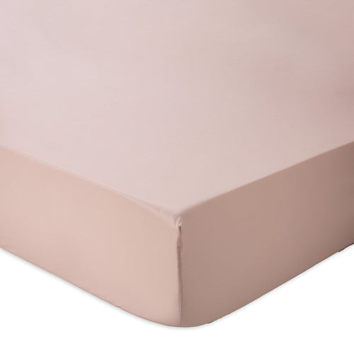 Marseille fitted sheet, powder pink, 100% cotton