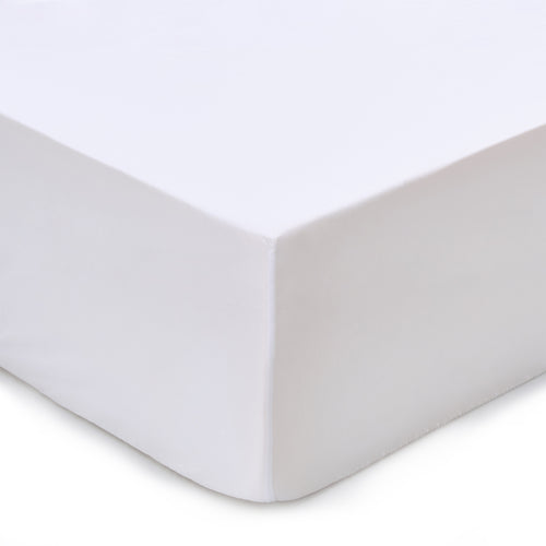 Marseille Deep Fitted Sheet white, 100% combed and mercerized cotton