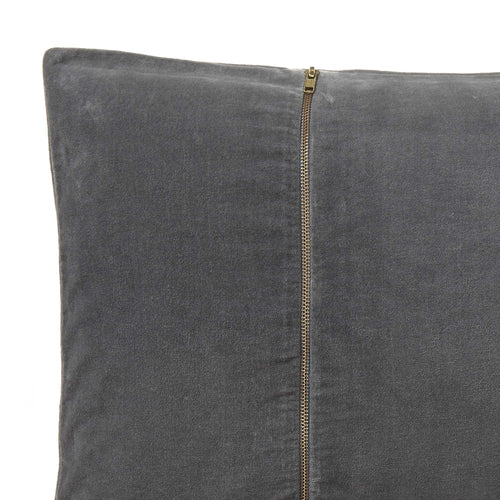 Masoori cushion, green grey, 100% cotton | URBANARA cushion covers