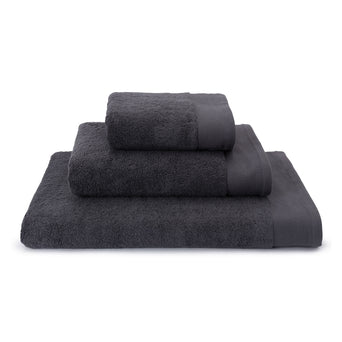 Merouco Towel charcoal, 100% organic cotton