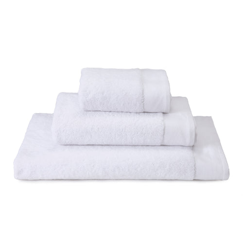 Merouco Hand Towel white, 100% organic cotton