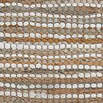 Metz Runner warm brown & natural, 20% jute & 20% leather & 60% cotton | High quality homewares
