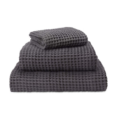 Mikawa Towel Collection charcoal, 100% cotton