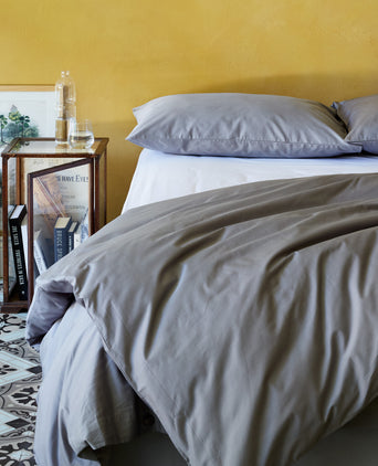 Millau Bedding grey, 100% combed and mercerized cotton