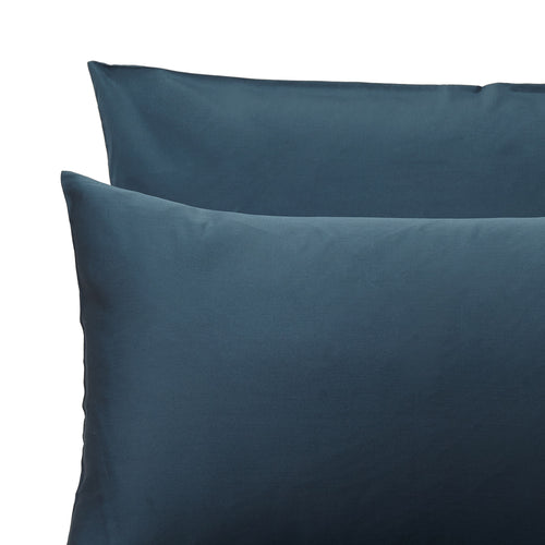 Millau Pillowcase teal, 100% combed and mercerized cotton | URBANARA sateen bedding