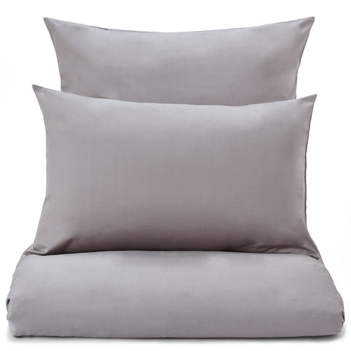 Millau Pillowcase grey, 100% combed and mercerized cotton