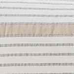 Minho pillowcase in natural white & mustard & black, 93% cotton & 7% linen |Find the perfect seersucker bedding
