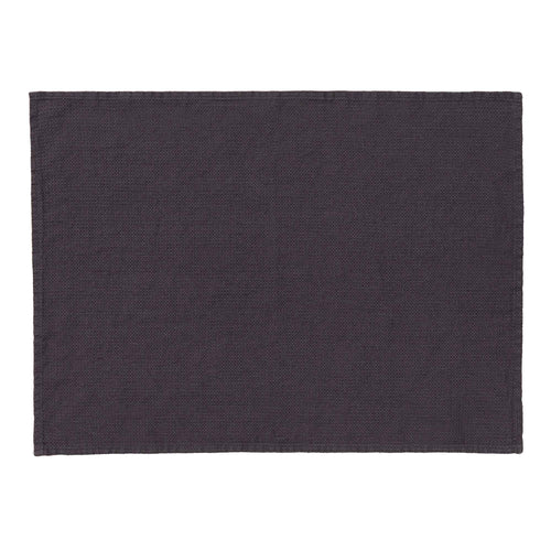 Minija Place Mat Set dark grey, 100% linen