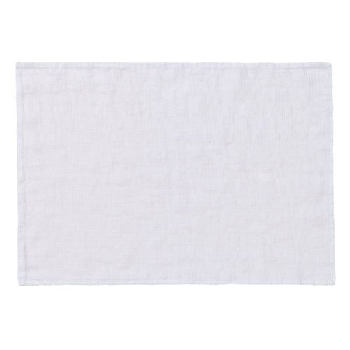 Minija Linen Place Mat Set white, 100% linen