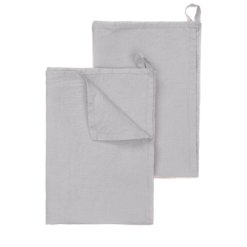 Miral tea towel, light grey, 100% linen