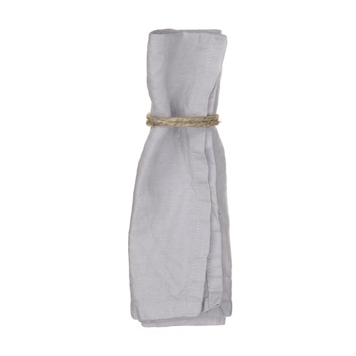 Miral Napkin Set light grey, 100% linen