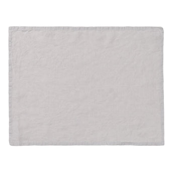 Miral Place Mat Set light grey, 100% linen