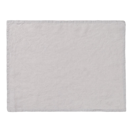 Miral Place Mat Set light grey, 100% linen