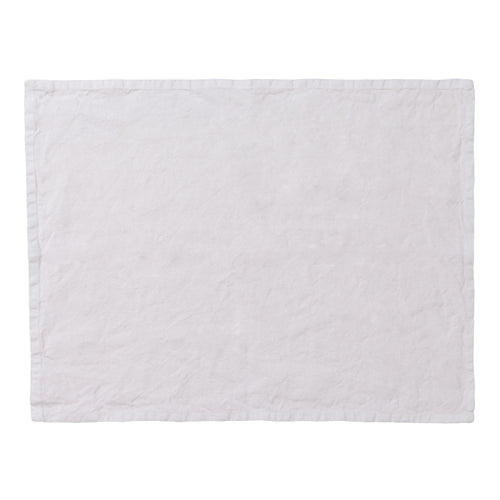 Miral Place Mat Set white, 100% linen