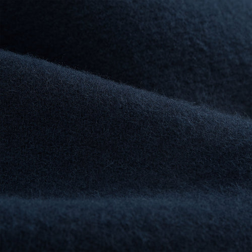 Miramar Wool Blanket dark blue, 100% lambswool | URBANARA wool blankets