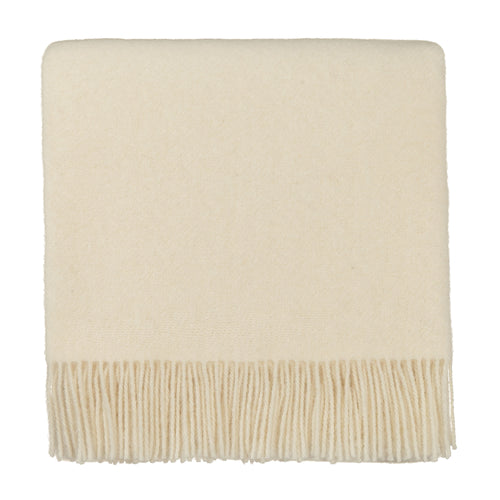 Miramar Blanket off-white, 100% lambswool