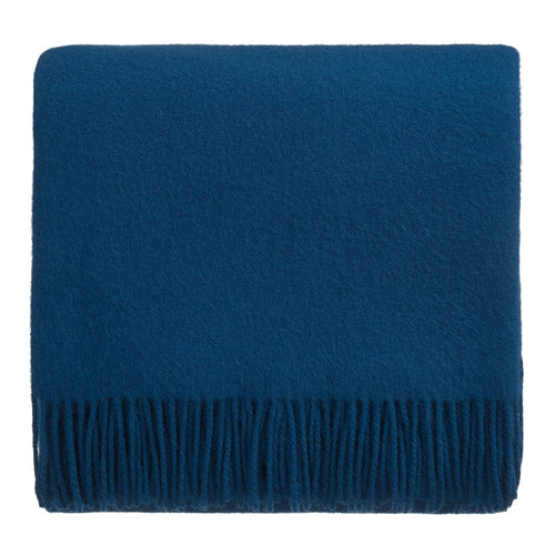 Miramar Wool Blanket teal, 100% lambswool