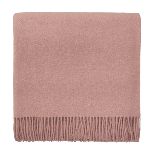 Miramar Wool Blanket pale terracotta, 100% lambswool